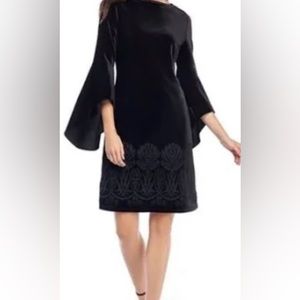 The Limited Black Velour Bell sleeve dress, NWT size 3X